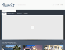 Tablet Screenshot of biocasa-inmobiliaria.com